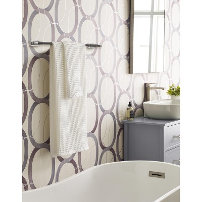 24 inch Brushed Nickel and Oil-Rubbed Bronze Wall Mounted Towel Bar