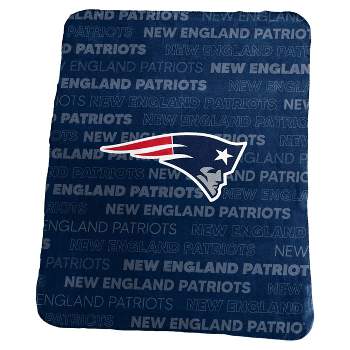 NFL New England Patriots Classic Fleece Throw Blanket