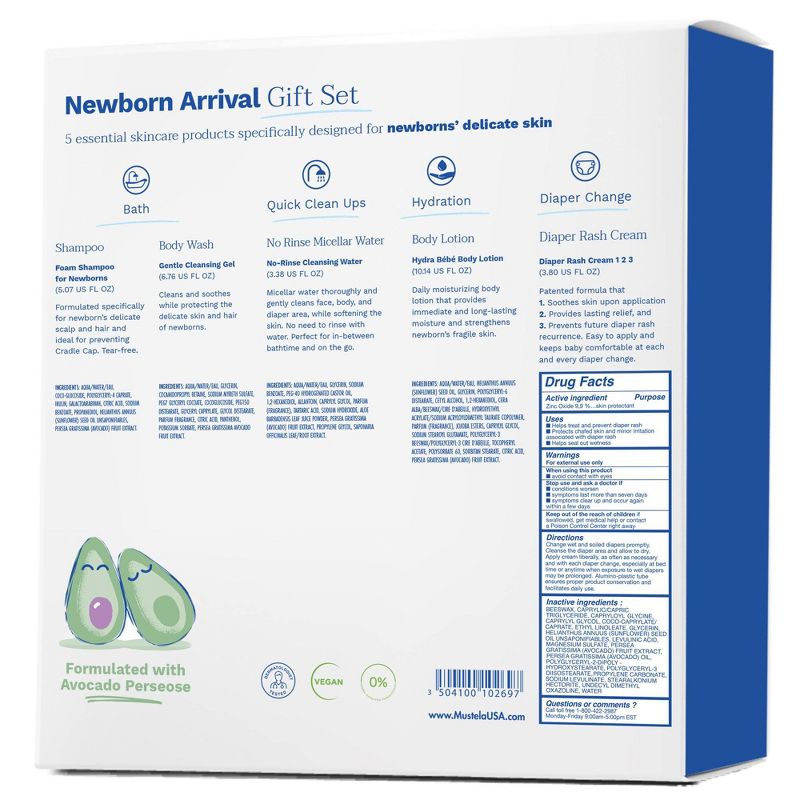 Mustela Newborn Arrival Baby Bath and Body Gift Set - 5ct, 3 of 7