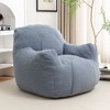 Bean Bag Chair with Filler, Tufted Soft Stuffed, Fluffy Lazy Sofa, Comfy with Memory Foam for Dorm, Apartment, Living Room - 3 of 4