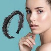 Unique Bargains Women's Ruffles Rhinestone Headbands 1 Pc - 2 of 4