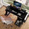 Compact computer desk with sturdy frame, smooth surface, and cable management. Ideal for home offices and small spaces. - 3 of 4