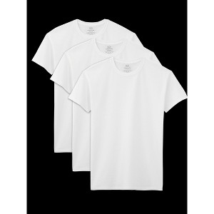 Fruit Of the Loom Men's Short Sleeve Crew T-Shirt, White 3 Pack - 1 of 1