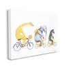 Stupell Industries Savanna Animals Riding Bikes Bicycles Yellow Accent Canvas Wall Art - 3 of 4