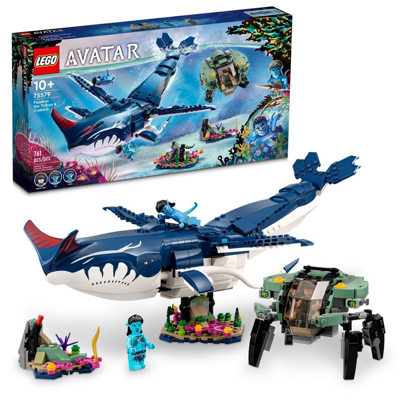 LEGO Avatar: The Way of Water Payakan the Tulkun &#38; Crabsuit Building Toy 75579, 1 of 8