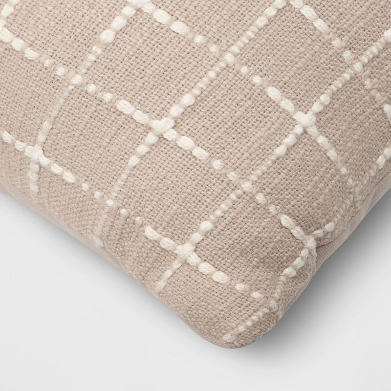 Oversized Cross Hatch Woven Square Throw Pillow - Threshold™, 5 of 7
