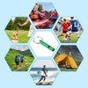 Unique Bargains Aluminum Alloy Camping Hunting Outdoor Survival Signal Whistles with Keychains 6 Pcs - 4 of 4