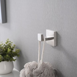 Complete 4-Piece Bathroom Accessory Set: Maximizing Convenience with a Chic and Sophisticated Aesthetic Upgrade for Your Washroom. - 1 of 4