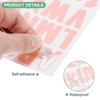 Unique Bargains Waterproof Vinyl Self-Adhesive Durable Mailbox Alphabet Stickers 6 Sheets - 2 of 4