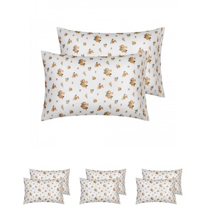 REGALWOVEN Soft Cotton Floral Pattern Pillowcase with Envelope Closure 4 Pcs
