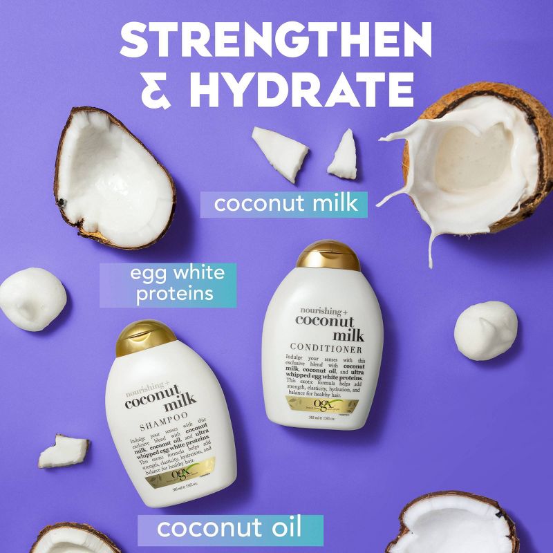 OGX  Nourishing Coconut Milk Shampoo, 6 of 17