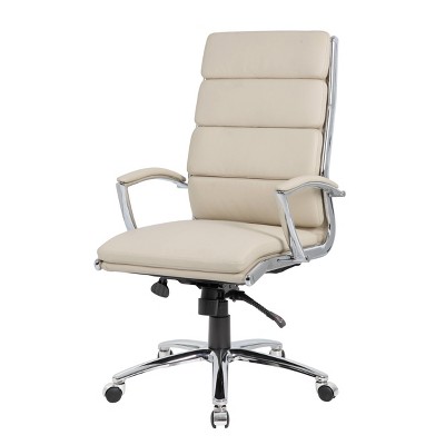 Elegant Beige CaressoftPlus High-Back Executive Swivel Chair