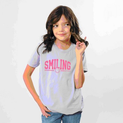 The Juniper Shop SmileyWorld Arched Varsity Youth Short Sleeve Tee