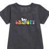 - Peanuts - Snoopy's Beach Ball Graphic Short Sleeve Fleece Dress - 2 of 4