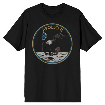 Nasa Apollo 11 Eagle Landing Men's Black T-shirt : Target