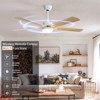 Aheaplus Modern Ceiling Fan with Dimmable Light - 3 of 4