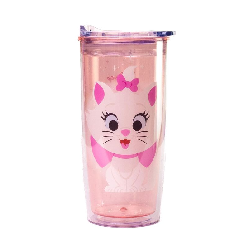 Silver Buffalo Disney 100 The Aristocats Marie Plastic Travel Tumbler | Holds 20 Ounces, 1 of 6