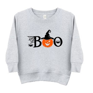 The Juniper Shop Boo Pumpkin Toddler Graphic Sweatshirt - 1 of 3