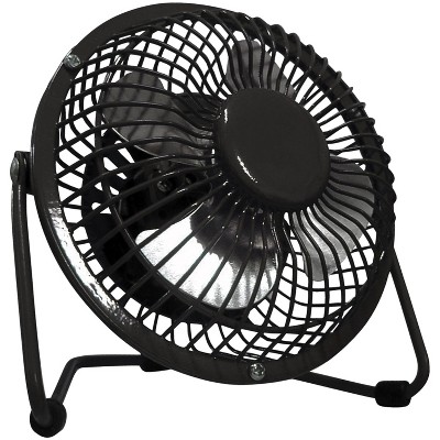 Optimus 4-In. 1-Speed Personal Metal Fan, Black, F-4040