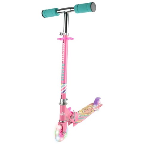 Kenmerkend Slank tand Barbie - 2 Wheel Foldable Scooter Light Up Wheels Lightweight And Sturdy  For Kids : Target