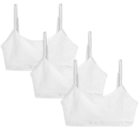 Girls' Best Triangle Cotton Starter Bra With Soft Cotton Fabric, Adjustable  Straps By Yellowberry : Target