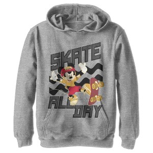 Boy's Disney Mickey Mouse Skate All Day Pull Over Hoodie - 1 of 4