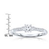 Guili Luxe Cubic Zirconia Sterling Silver Elegant Sparkling Timeless Luxurious Statement Fashion Jewelry Style Cubic Zirconia Ring. - 3 of 3