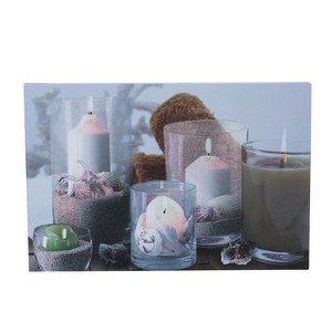 Beachcombers Shells/Candles Canvas with 5 Light-Up LED - 1 of 1