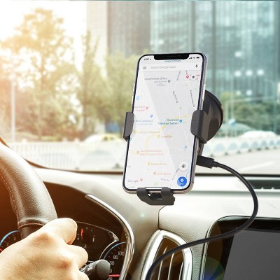 Bracketron Power Up Wireless Charging Gravity Dash/Window & Vent Mount - Black