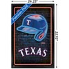 Trends International MLB Texas Rangers - Neon Helmet 23 Framed Wall Poster Prints - 3 of 4
