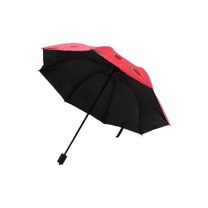 Unique Bargains Travel Umbrella Manual 3-fold Fruit Pattern Sun Protection Vinyl Impact Cloth 1 Pcs - 1 of 4