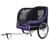 Large Folding Bike Trailer for Dogs ¨C 66LB Capacity All-Terrain Pet Carrier, Durable Steel Frame for Cycling, Jogging, Camping & Outdoor Adventures - 4 of 4