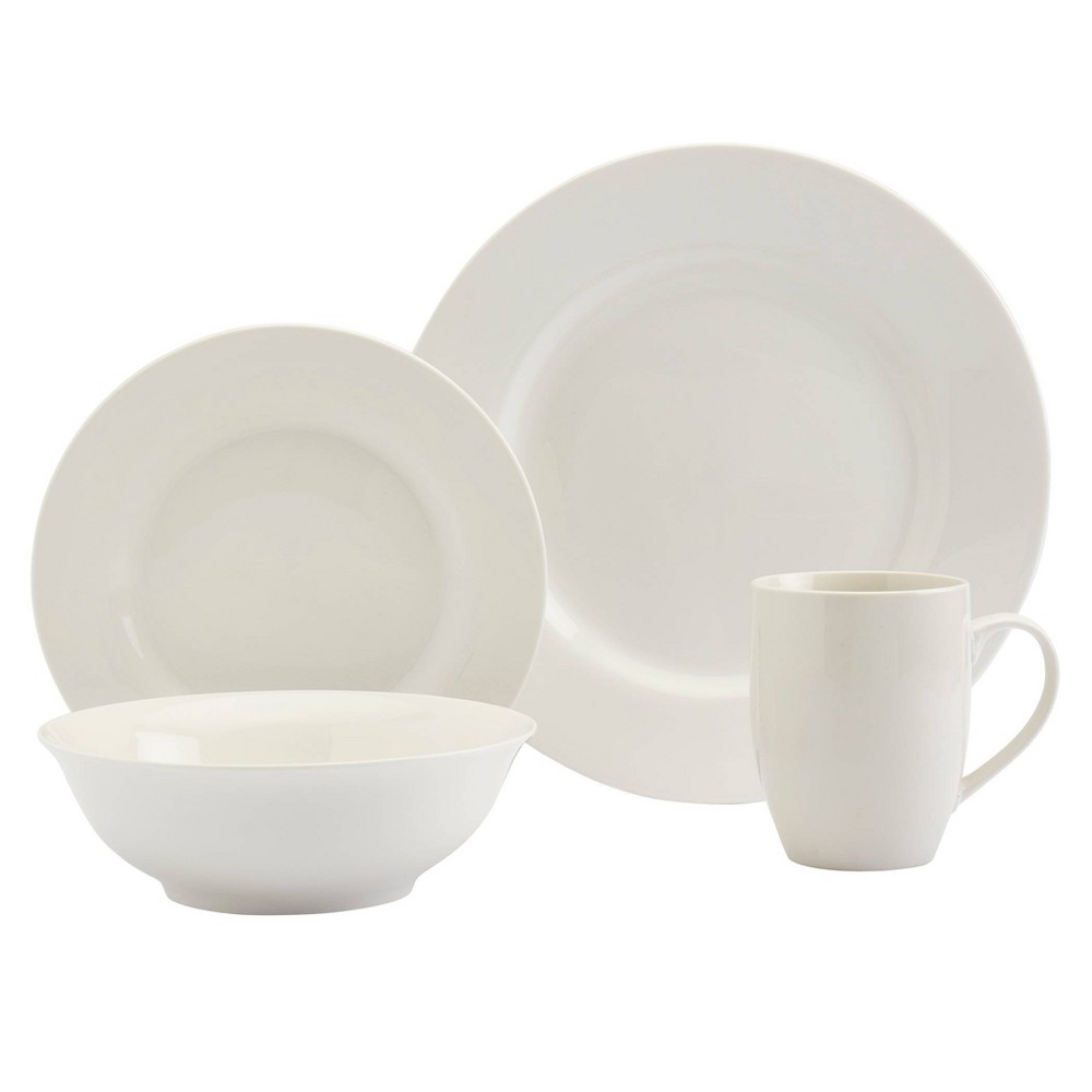 Photos - Other kitchen utensils 16pc Porcelain Sven Dinnerware Set White - Tabletops Gallery
