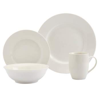 16pc Porcelain Sven Dinnerware Set White - Tabletops Gallery