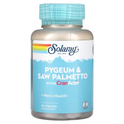 Solaray Pygeum & Saw Palmetto with CranActin, 90 VegCaps