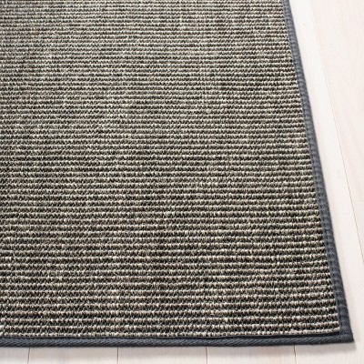 Charcoal Gray Hand-Knotted Wool Runner Rug 2'4" x 4'