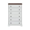 ORRD Modern 6 Drawer Dresser White - Tall Chest of Drawers for Bedroom Storage, Closet Organizer with Smooth Gliding - 4 of 4