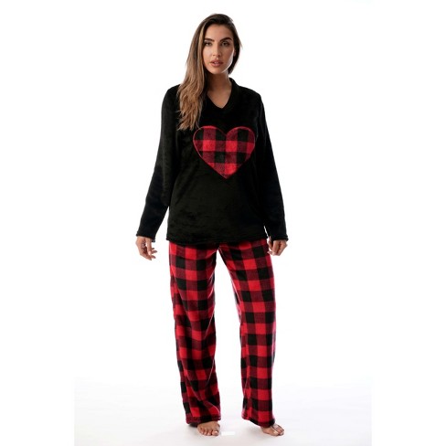 Women's plush pajama set hot sale