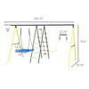 Metal Swing Set for Backyard 5 in 1 Design Holds up to 440 lbs. for Ages 3-8 - 3 of 4