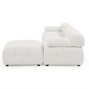 Modular Sectional Sofa(93"x62"x25"), Living Room Sofa Couch Set With Ottoman, L-Shaped Sofa, Button Tufted Velvet Fabric Couch - 4 of 4