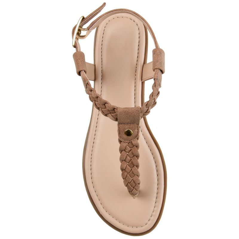 Journee Collection Womens Genevive Tru Comfort Foam Ankle Strap Flat Sandals, 5 of 11