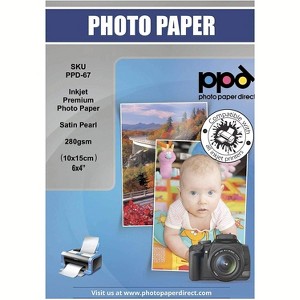 PPD Satin Photo Paper 4x6" 100 sheets 255 gsm for Inkjet Printers - 1 of 4