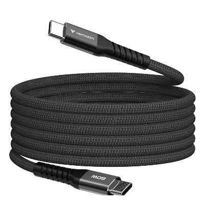 Verbatim® Sync and Charge 60-Watt Magnetic Cable, Black