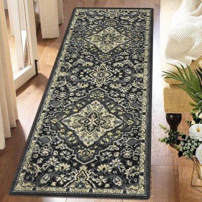 Runner Rug for Entryway Clearance Stain Resistant Carpet Plush Non Slip Bedroom Kitchen Hallway Runner Rug High Traffic Non-Shedding Carpet