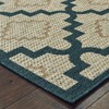 Oriental Weavers Latitude 804I3 Grey/ Teal Indoor/Outdoor Area Rug - 3'3" x 5' - 2 of 3