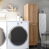 RealRooms Basin Framed 60" Tall Storage Cabinet with 4 Shelves and Adjustable Feet - 3 of 4