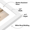 Americanflat 6x20 Collage Picture Frame with Shatter-Resistant Glass - Fits (3) 4x6 Photos or One 6x20 Photo - Gallery Wall Frame Set - White - 3 of 4
