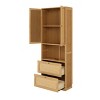 NicBex Rustic Wood Bookshelf Multifunctional Bookcase with Open Shelves,Books Storage Cabinet Organizer for Office,Bedroom - 3 of 4