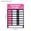 Unique Bargains Changeable Self-Adhesive Waterproof Store Shop Business Hour Sign 2 Pcs - 2 of 4