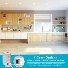 Luxrite 4 Inch Ultra Thin Square LED Recessed Lighting, 5CCT Options 2700K - 5000K, Dimmable, 10W, IC Rated, Wet Rated, ETL Listed 4 Pack - 2 of 4